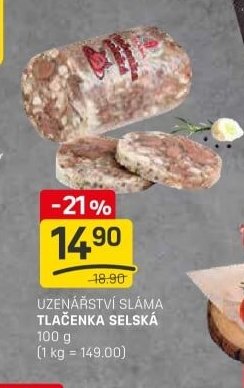 UZENÁŘSTVÍ SLÁMA TLAČENKA SELSKÁ
