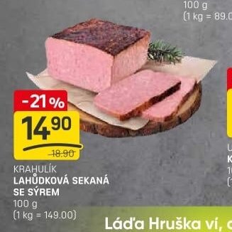 KRAHULÍK LAHŮDKOVÁ SEKANÁ SE SÝREM