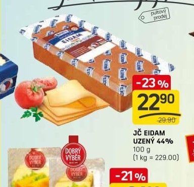 JČ EIDAM UZENÝ 44%