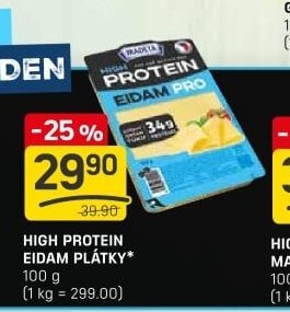 HIGH PROTEIN EIDAM PLÁTKY