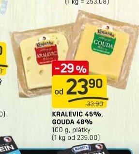 KRALEVIC 45%, GOUDA 48%