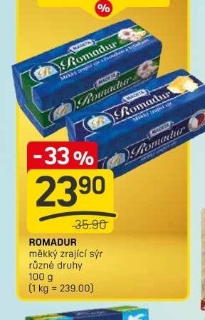 Romadur měkký zrající sýr