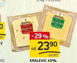 Kralevic 45% / Gouda 48% plátky