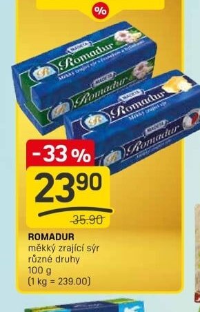 Romadur měkký zrající sýr