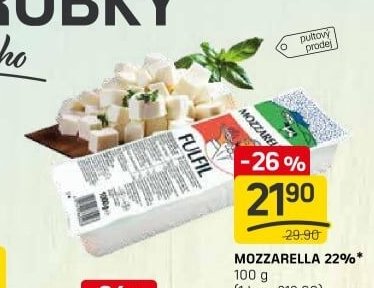 Mozzarella 22%