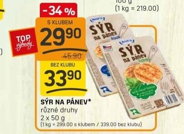 Sýr na pánev různé druhy