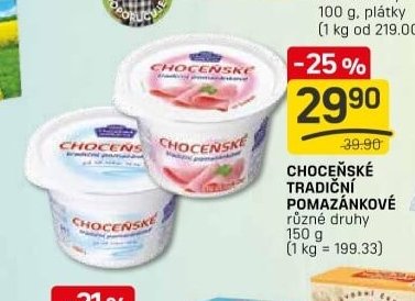 Choceňské tradiční pomazánkové