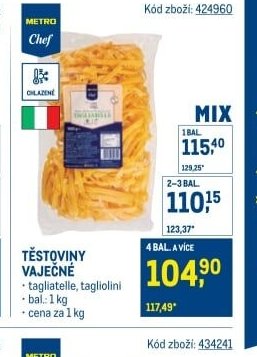 Těstoviny vaječné