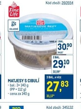 Matjesy s cibulí