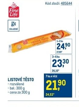 Listové těsto