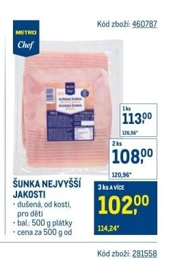 ŠUNKA NEJVYŠŠÍ JAKOSTI