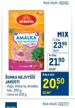ŠUNKA NEJVYŠŠÍ JAKOSTI