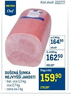 DUŠENÁ ŠUNKA NEJVYŠŠÍ JAKOSTI