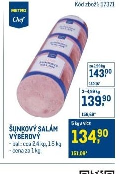 ŠUNKOVÝ SALÁM VÝBĚROVÝ