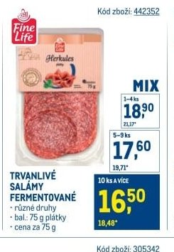 Trvanlivé salámy fermentované
