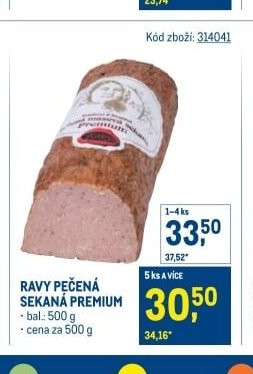 Ravy pečená sekaná premium