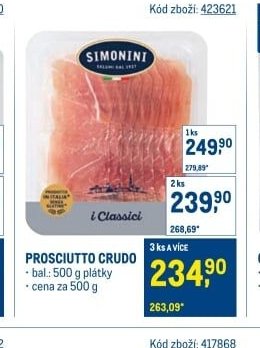 PROSCIUTTO CRUDO