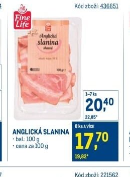 ANGLICKÁ SLANINA