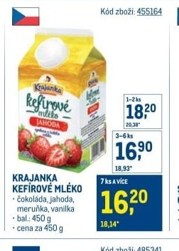 KRAJANKA KEFÍROVÉ MLÉKO
