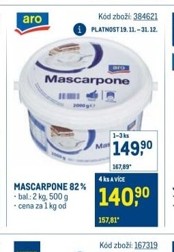 Mascarpone 82%