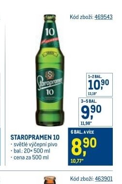 STAROPRAMEN 10