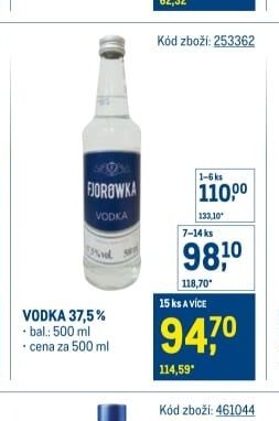 VODKA 37,5 %