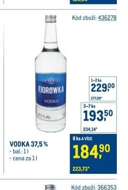 VODKA 37,5 %