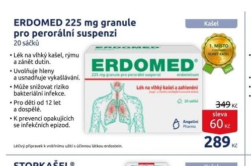ERDOMED 225 mg granule