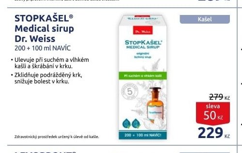 STOPKAŠEL Medical sirup Dr. Weiss