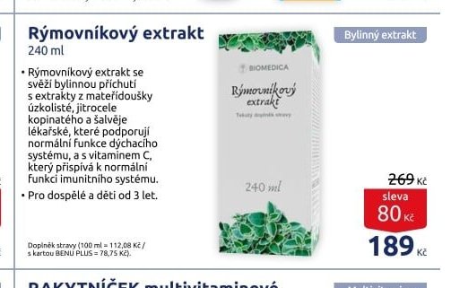 Rýmovníkový extrakt