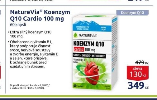 NatureVia Koenzym Q10 Cardio 100 mg