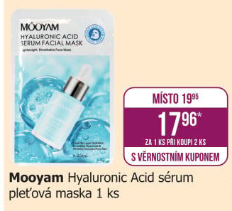 Pleťová maska Mooyam
