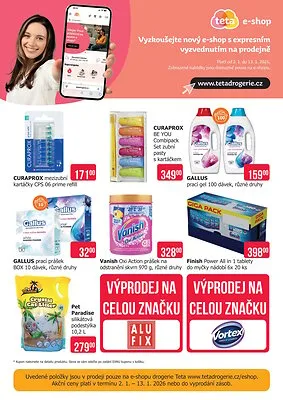 akční leták Teta drogerie 2.1.2026-13.1.2026