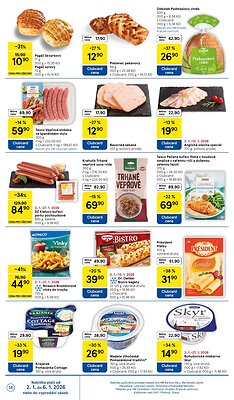 akční leták Tesco 2.1.2026-6.1.2026