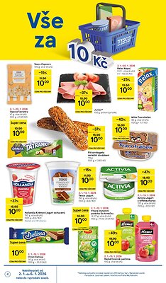 akční leták Tesco 2.1.2026-6.1.2026
