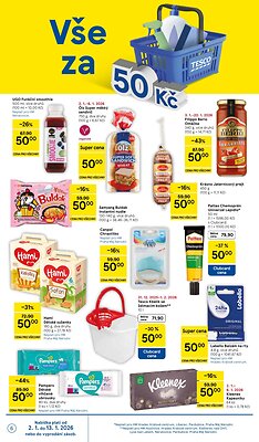 akční leták Tesco 2.1.2026-6.1.2026