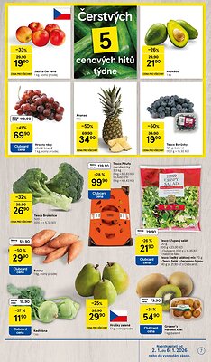 akční leták Tesco 2.1.2026-6.1.2026