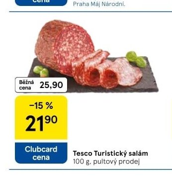 Tesco Turistický salám 100 g