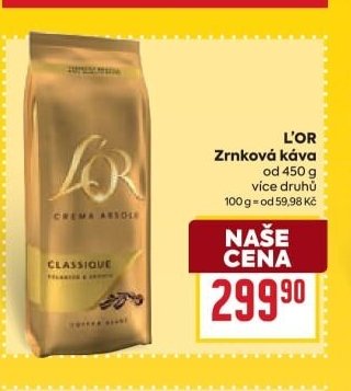 L'OR Zrnková káva