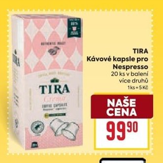TIRA Kávové kapsle pro Nespresso