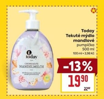 Today Tekuté mýdlo mandlové - BILLA akcniletaky.com