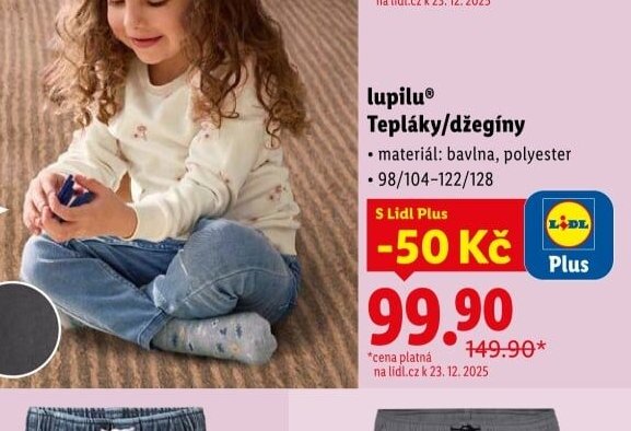 lupilu Tepláky/džegíny