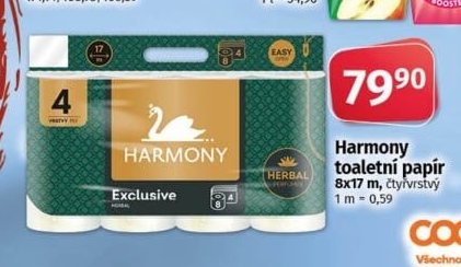 Harmony toaletní papír