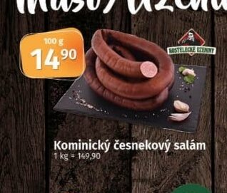 Kominický česnekový salám
