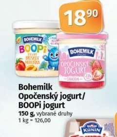 BOHEMILK OpoČenský jogurt / BOOPi jogurt