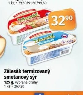 Zálesák termizovaný smetanový sýr