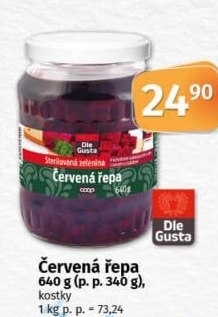 Červená řepa Dle Gusta