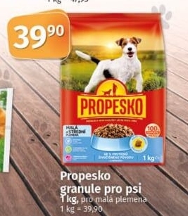 Granule pro psy Propesko