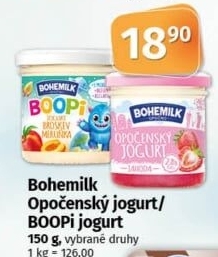 Jogurt ochucený Opočenský Bohemilk