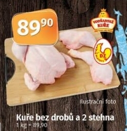 Kuře + 2 kuřecí stehna Vodňanské kuře